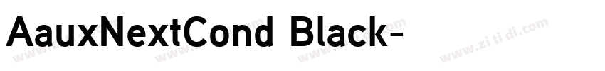 AauxNextCond Black字体转换